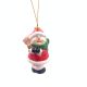 Keramičko zvonce, božićna dekoracija s vezicom za vješanje, ukras za bor 11cm