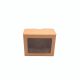 Kartonska kutija s prozorom natur 10,5x5x8,5 cm (N42D) – za nakit, sapune i male poklon proizvode