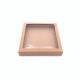 Kartonska kutija s prozorom natur 16x15x2,5 cm (N41G) – za suvenire, dekoracije i premium plošne proizvode