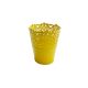 Metalna vaza čipka 7,5x12,5 cm – žuta