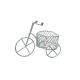 Metalni bicikl s košaricom u obliku srca 10 x 9 cm za dekoracije