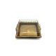 PET kutija JY-80037 - 22x20x6.5cm, PET zlatna kutija za slastice, kolače, sushi, plate i gastro