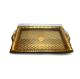 PET kutija JY-80072 - 44x28x6.9cm, PET zlatna kutija za slastice, kolače, sushi, plate i gastro