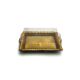 PET kutija JY-80077 - 28.5x18.2x10.5cm, PET zlatna kutija za slastice, kolače, sushi, plate i gastro