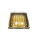 PET kutija JY-81205 - 15.5x15.5x5.7cm, PET zlatna kutija za slastice, kolače, sushi, plate i gastro