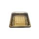PET kutija JY-81203 - 13.7x13.7x5.7cm, PET zlatna kutija za slastice, kolače, sushi, plate i gastro