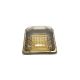 PET kutija JY-81201 - 12x12x5.5cm, PET zlatna kutija za slastice, kolače, sushi, plate i gastro