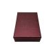 Poklon kutija za nakit 11×8×3,5 cm – Bordo sa zlatnom crtom