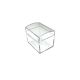 PVC kutijica s poklopcem – pravokutna 6.4x5.5 cm, prozirna
