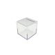 PVC kutijica s poklopcem – kockasta 5x5 cm, prozirna