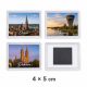 PVC okvir s magnetom 4 x 5 cm za fotografije i suvenire