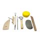 Set alata za keramiku i modeliranje gline – 8 kom (pottery tools sa spužvicom)