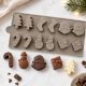 Silikonski kalup za praline - Božićni ukras praline 3,5 x 2,5 x 1 cm