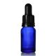 Staklena bočica 10ml s pipetom - plava