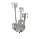 Kristalni svijećnjak 73cm-1