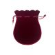 Baršunasta (pliš) vrećica za nakit s vezicom 12 × 15 cm – Bordo