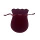 Baršunasta (pliš) vrećica za nakit s vezicom 9 × 12 cm – Bordo
