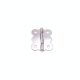 Pant D-018 3.1x2.5cm - Srebrni