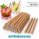 Papirnate slamke za koktele 6 × 15 cm – Smeđa kraft, 50/1 kom