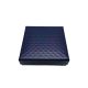Kutijica za nakit 8.5x8.5x2.5 cm – Tamno plava s romb reljefom