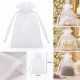 Organza vrećica 10 × 15 cm – bijela, za poklone i suvenire