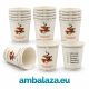 Papirnate coffee to go čaše 250 ml s tiskanim dizajnom i prostorom za upis imena, pakiranje 45 komada