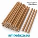 Smeđe kraft papirnate slamke promjera 8 mm i duljine 24 cm, skupno pakiranje 100 komada