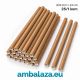 Papirnate slamke 8 × 24 cm – Smeđa (Natur kraft), 25/1 kom