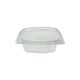 PET posuda ovalna s poklopcem 375 ml 12,5x9x4,5 cm
