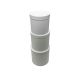 Poklon kutija cilindar 3/1 (20.5x20 cm) – bijele flower box dekorativne kutije