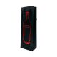 Poklon vrećica za vino i boce 12,8 × 36 × 8,4 cm – Crna s crvenom bocom