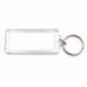 Pravokutni PVC privjesak za ključeve 3,5 × 6,5 cm – za fotografiju i personalizaciju