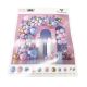 Set balona 100 kom – baby plavi, baby pink i zlatni baloni s konfetima za girlande (Party Balloon)