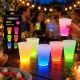 Svjetleće čaše za party u neonskim bojama, zapremnine 350 ml (12 oz), set od 6 komada