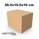Kartonska kutija N44 28,5x19,5x16 cm – B val, kapacitet 24x0,1 L, ekološka ambalaža za bočice
