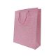 Ukrasna poklon vrećica 26 × 32 × 10 cm – Roza lanena tekstura