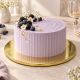 Zlatna okrugla podloga za torte i kolače promjera 30 cm i debljine 1 cm