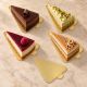 Zlatna trokutasta Mini Cake Board podloga s jezičkom za krišku torte 7,5 × 11,8 cm