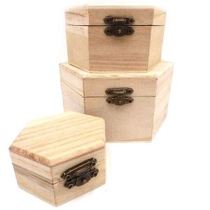 Drvene kutije set 3u1 