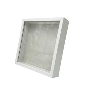 3D okvir za slike 24 × 24 cm – bijeli, dubina 4,5 cm 