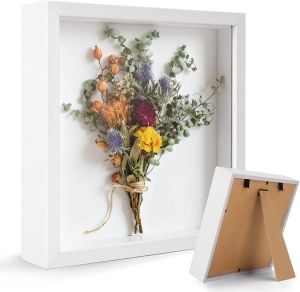 3D okvir za slike 24 × 24 cm – bijeli, dubina 4,5 cm 