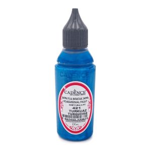 Akrilna kontura 3D Metalik - 421 Tirkiz 50mL