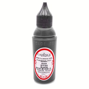 Akrilna kontura 3D Metalik - 500 Crna 50mL