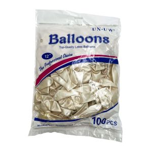 Baloni 100/1 12'' (30cm) - Biserno svijetlo bijela