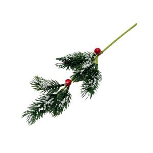 Božićna dekoracija božikovina grančica 31 cm sa snijegom