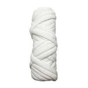 Chunky pliš pređa 1 cm, 250 g – Bijela (br. 2)