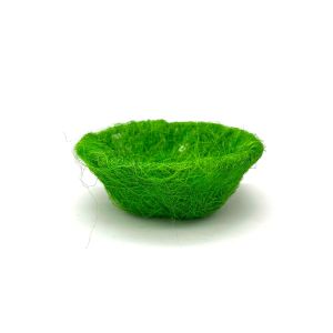 Dekorativno gnijezdo u boji – zelena 15 × 7 cm