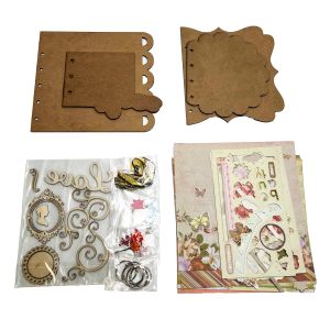 DIY scrapbooking set – tabbed album s ukrasima i papirom - No.2 - LOVE