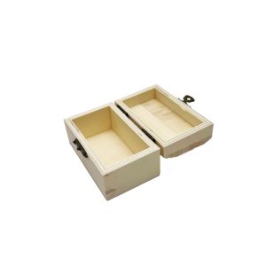 Drvena kutijica s ravnim poklopcem 9x5.5x5 cm - Kutijica za ukrašavanje