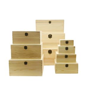 Drvene kutije set 10/1 – AM0124 (40x30x20cm do 13x7x6cm)